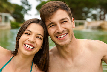 Image showing Young couple having fun