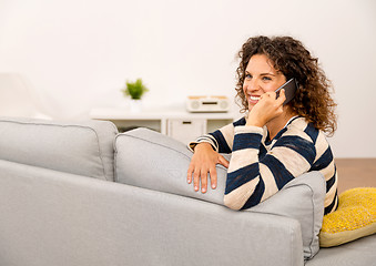 Image showing Beautiful woman at home