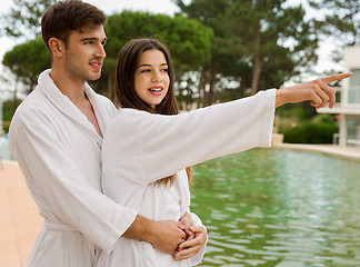 Image showing Young couple enjoying vacations