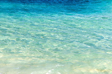 Image showing sea or ocean with transparent blue water