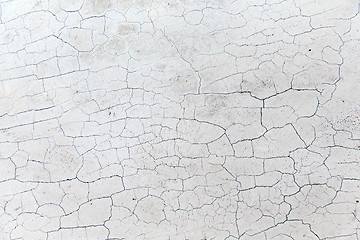 Image showing close up of cracked stone wall or surface