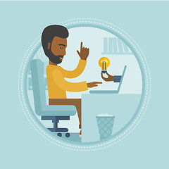 Image showing Successful business idea vector illustration.