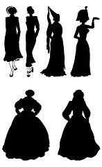 Image showing Silhouettes ladys