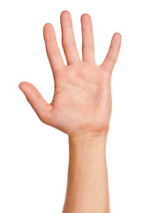 Image showing Man hand sign