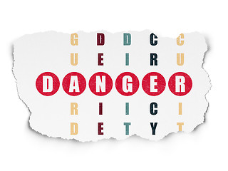 Image showing Security concept: Danger in Crossword Puzzle