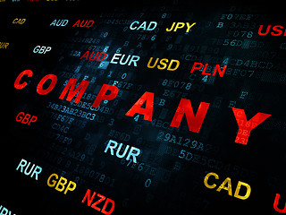 Image showing Business concept: Company on Digital background