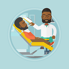 Image showing Patient on reception at the dentist.