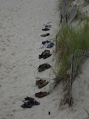 Image showing Waiting in the sand