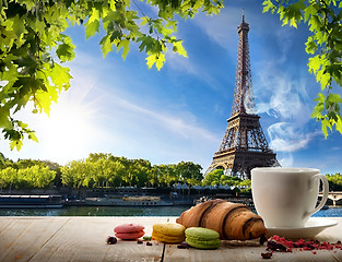 Image showing Breakfast in Paris