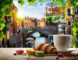Image showing Breakfast in Venice