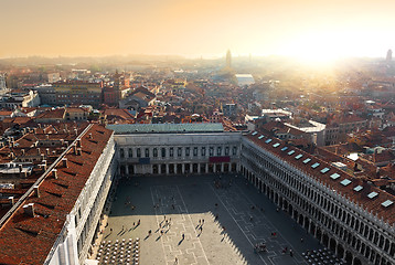 Image showing Top view of Piazza San Marco