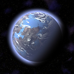 Image showing blue planet