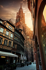 Image showing Sunrise in Strasbourg