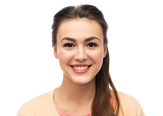 Image showing face of happy smiling young woman