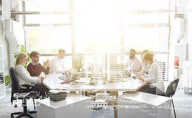 Image showing business team with computers working at office