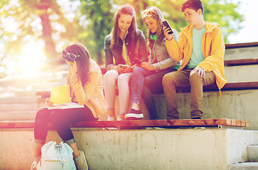 Image showing student girl suffering of classmates mockery