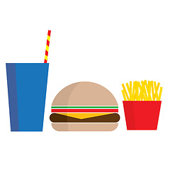 Image showing Fast Food Meal