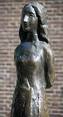 Image showing Statue of Anne Frank  amsterdam holland