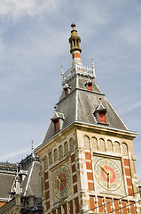 Image showing detail amsterdam centraal station