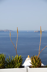 Image showing view of caldera santorini greek islands