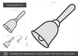 Image showing Ringing bell line icon.