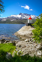 Image showing Lighthouse on rock