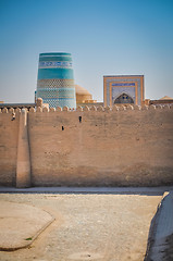 Image showing Fortress wall in Khiva