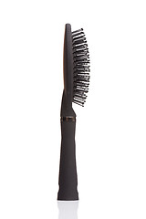 Image showing Black hair comb brush