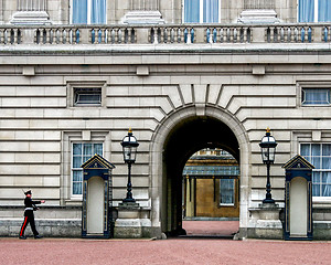 Image showing Buckingham Palace Sentry Guard