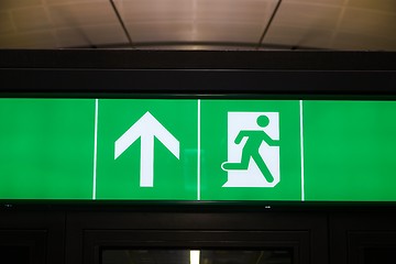 Image showing Emergency Exit Sign