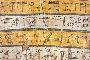 Image showing Ancient Hieroglyphic Script