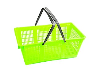 Image showing Shopping basket on white