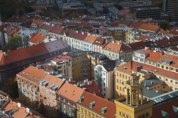 Image showing Prague viewed from above