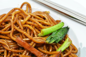 Image showing Vegetable fried noodle