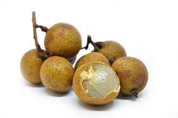 Image showing Longan on white background