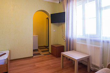 Image showing Entrance to the room and a window in the interior rooms of the guest house