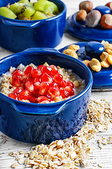 Image showing Porridge with oat flakes