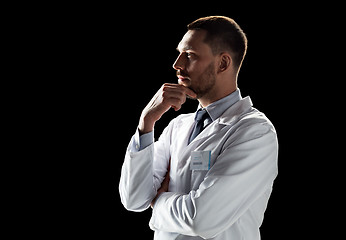 Image showing doctor or scientist in white coat