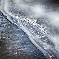 Image showing abstract frozen river