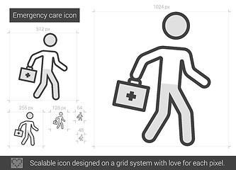 Image showing Emergency care line icon.