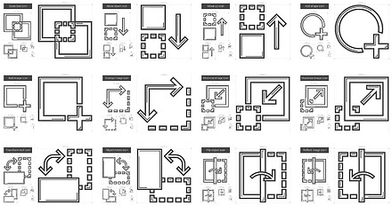 Image showing Content Edition line icon set.