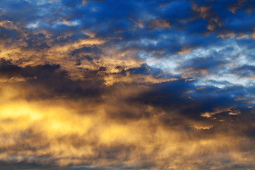 Image showing the sky at sunset