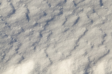 Image showing Photo snow, close-up