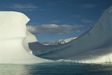 Image showing Beautiful view of icebergs in Antarctica