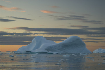 Image showing Beautiful view of icebergs in Antarctica