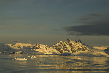 Image showing Mountain view in Antarctica