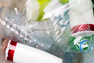 Image showing Picture of utilized PET bottles