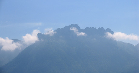 Image showing Over the mountains