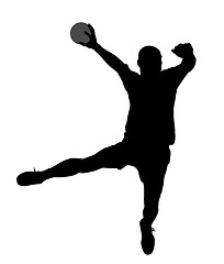 Image showing Handball player
