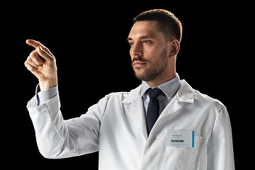 Image showing doctor or scientist in white coat